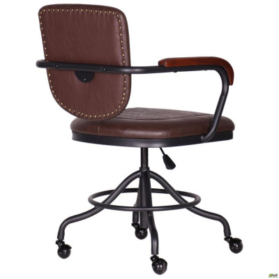 Стілець із підлокітниками Art Metal Furniture Barber brown (546142)