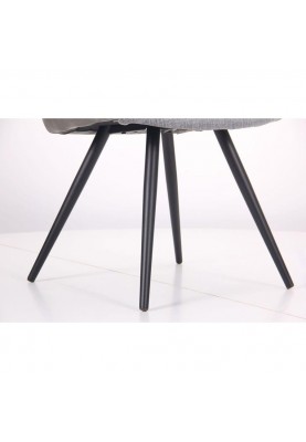 Стілець з підлокітниками Art Metal Furniture Florida чорний/меланж грей/нубук грей (545792)
