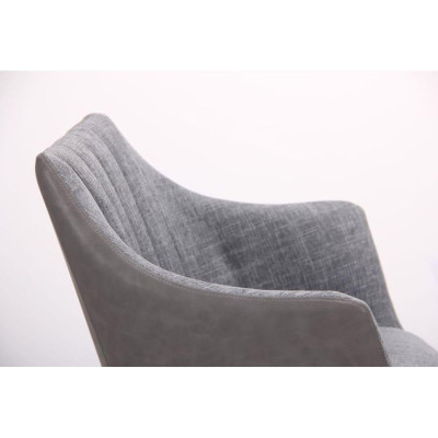 Стілець з підлокітниками Art Metal Furniture Florida чорний/меланж грей/нубук грей (545792)