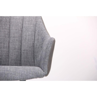 Стілець з підлокітниками Art Metal Furniture Florida чорний/меланж грей/нубук грей (545792)