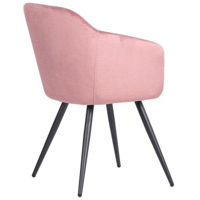 Стілець із підлокітниками Art Metal Furniture Lynette black/canyon rose (545863)