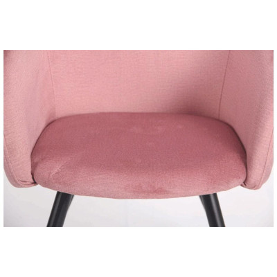 Стілець із підлокітниками Art Metal Furniture Lynette black/canyon rose (545863)