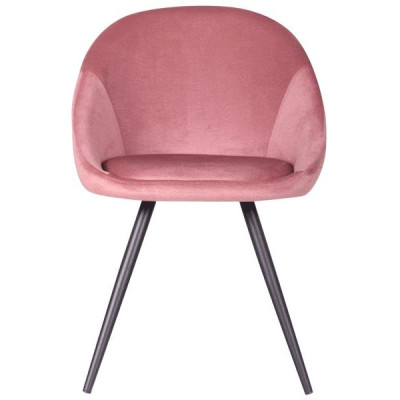Стілець із підлокітниками Art Metal Furniture Mary black/canyon rose (545861)