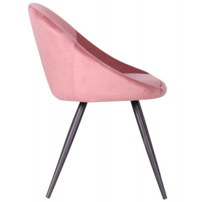 Стілець із підлокітниками Art Metal Furniture Mary black/canyon rose (545861)