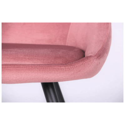 Стілець із підлокітниками Art Metal Furniture Mary black/canyon rose (545861)