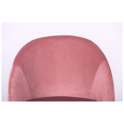 Стілець із підлокітниками Art Metal Furniture Mary black/canyon rose (545861)