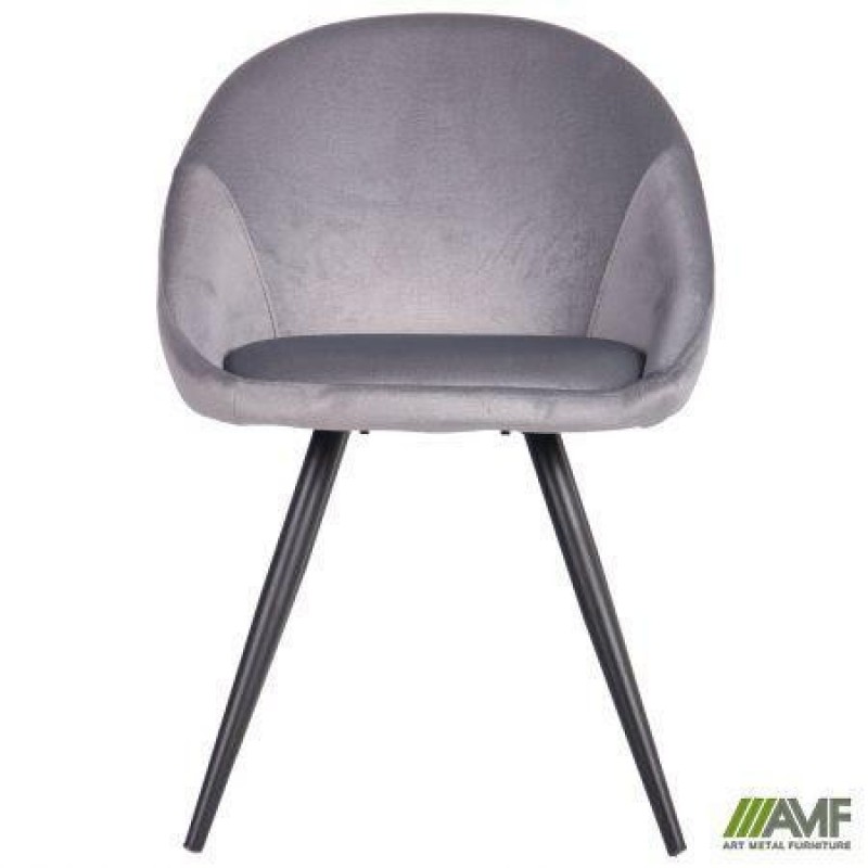 Стілець із підлокітниками Art Metal Furniture Mary black/silver (545860)