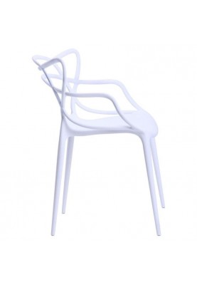 Стілець з підлокітниками Art Metal Furniture Viti білий (512008)