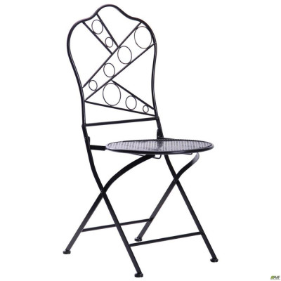 Стілець садовий Art Metal Furniture Антиб метал, вінтаж блек (521824)