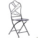 Стілець садовий Art Metal Furniture Антиб метал, вінтаж блек (521824)
