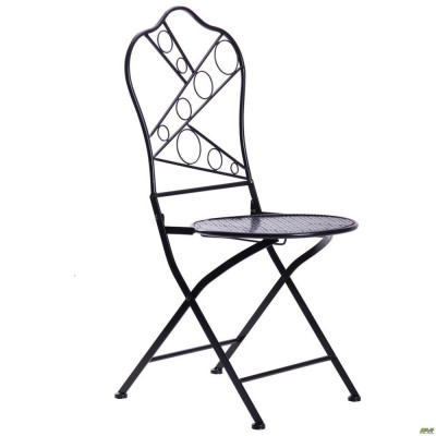 Стілець садовий Art Metal Furniture Антиб метал, вінтаж блек (521824)