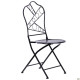 Стілець садовий Art Metal Furniture Антиб метал, вінтаж блек (521824)