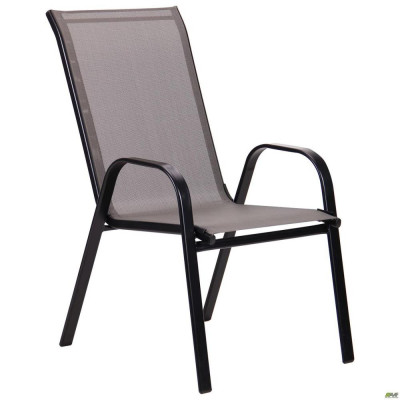 Стілець садовий Art Metal Furniture Puerto чорний, темно-сірий (521805)