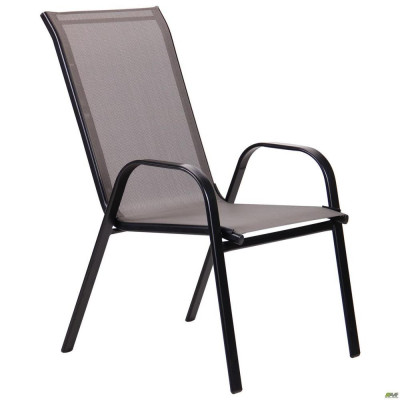 Стілець садовий Art Metal Furniture Puerto чорний, темно-сірий (521805)