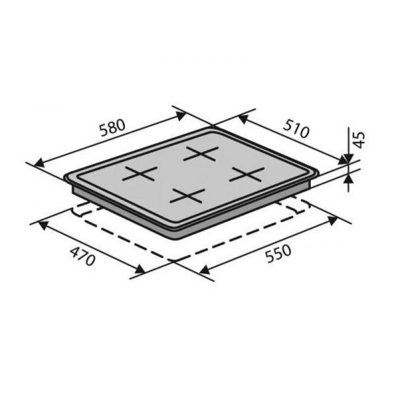 Варильна поверхня комбінована Ventolux HG631-B2 (X)