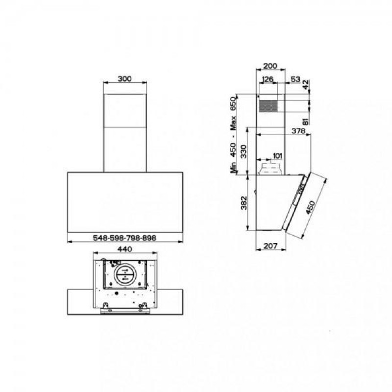 Витяжка похила Faber DAISY EG6 WH A80 (110.0371.517)