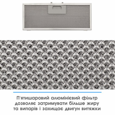 Витяжка, що вбудовується Eleyus UNIA 800 LED 52 WH