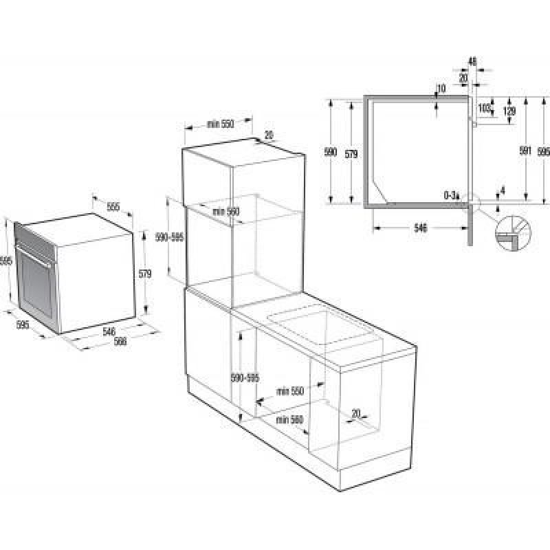 Духовка електрична Gorenje BCS798S24X