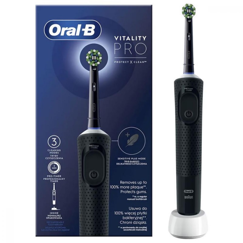 Електрична щітка Oral-B Vitality D103 PRO Protect X Clean D103.413.3 Black