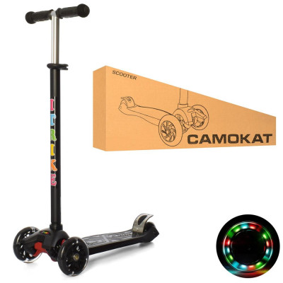 Міський самокат iTrike Maxi JR 3-003-B чорний