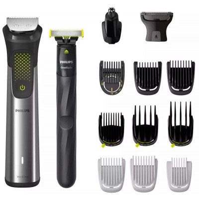 Машинка для стрижки + тример Philips Multigroom All-in-One Trimmer Series 9000 15in1 MG9552/15