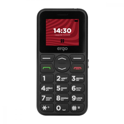 Мобільний телефон ERGO R181 Dual Sim Black