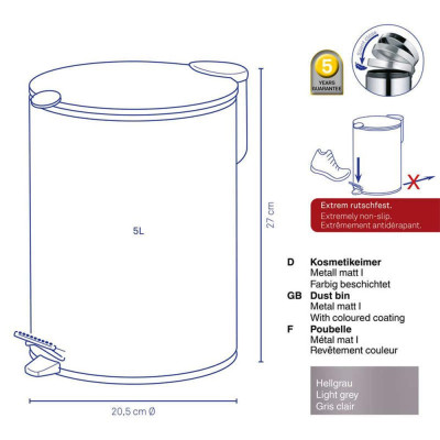 Відра для сміття KELA Відро для сміття Mats (23700) Відра для сміття KELA Відро для сміття Mats (23700)