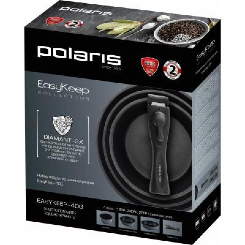 Набір каструль та сковорідок Polaris EasyKeep-4D