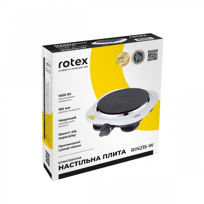 Настільна плита Rotex RIN215-W