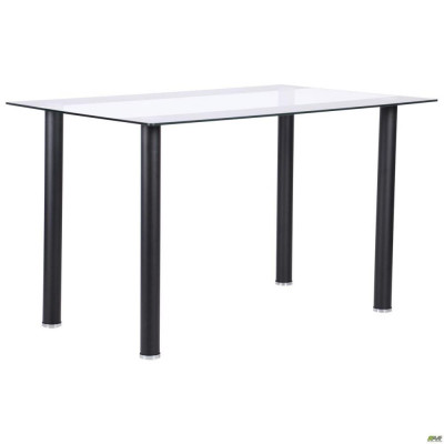 Нерозкладний стіл Art Metal Furniture Аттика чорний/смуга антрацит (546525)