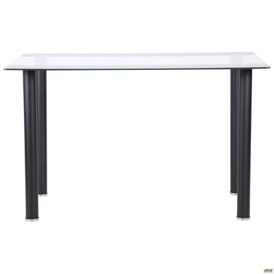 Нерозкладний стіл Art Metal Furniture Аттика чорний/смуга антрацит (546525)