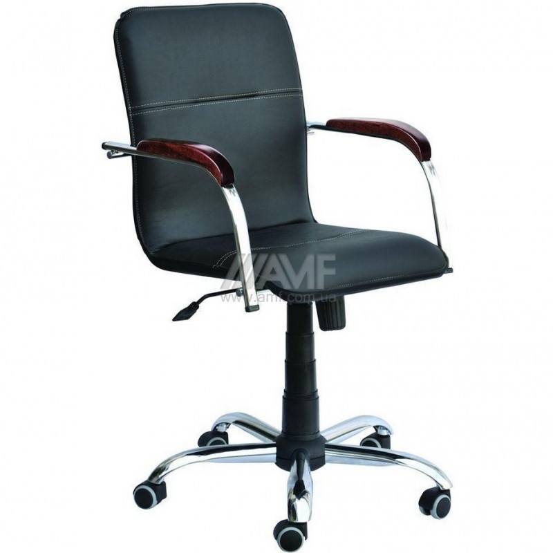 Офісне крісло для персоналу Art Metal Furniture Самба-RC хром шкірозамінник Скаден (012683)