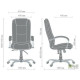 Офісне крісло для керівника Art Metal Furniture Марсель Хром AnyFix Неаполь N-20 (033750)