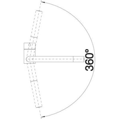Змішувач для кухонного миття Blanco LINUS 526149