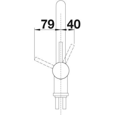 Змішувач для кухонного миття Blanco LINUS 526149