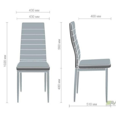 Стілець Art Metal Furniture Сицилія хром Неаполь N-17 (210349)