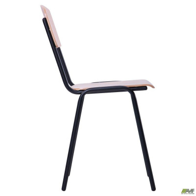Стілець Art Metal Furniture Учнівський №6 чорний/лак бук (110043)