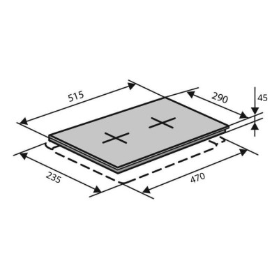Варильна поверхня електрична Ventolux HE302 (INOX) 3