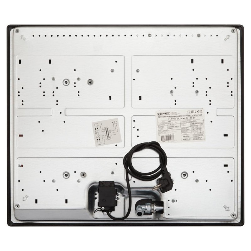 Варильна поверхня газова Eleyus SILVA 60 BL+RB CF