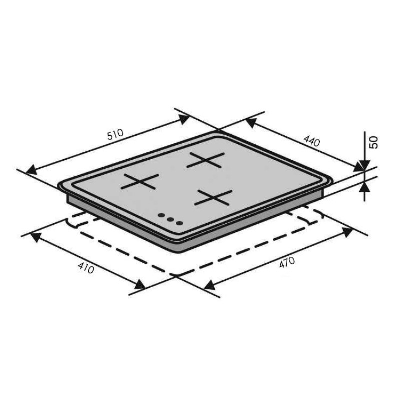 Варильна поверхня газова Ventolux HG430-G3G CS (IVORY)