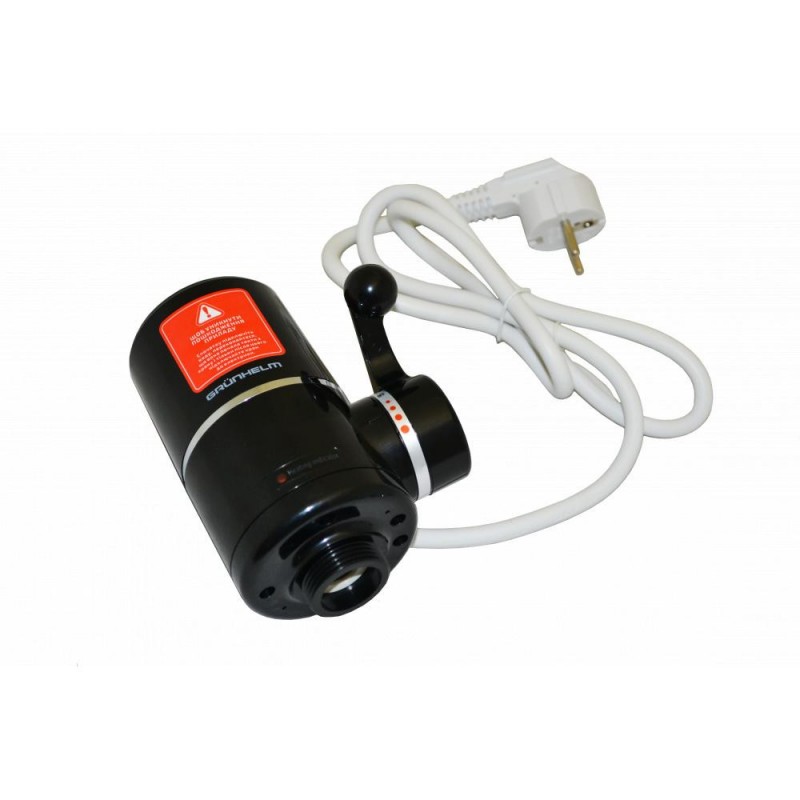 Водонагрівач (бойлер) електричний проточний Grunhelm EWH-1X-3G-BLC