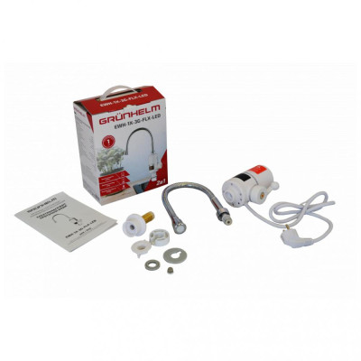 Водонагрівач (бойлер) електричний проточний Grunhelm EWH-1X-3G-FLX