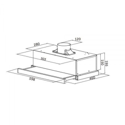 Витяжка телескопічна Pyramida TLX2 50 IX