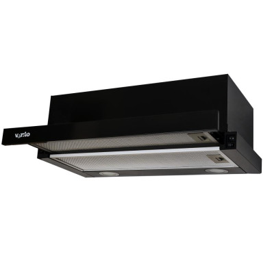 Витяжка телескопічна Ventolux GARDA 60 BK (900) LED