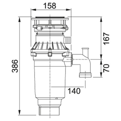 Подрібнювач харчових відходів Franke Turbo Elite Slimline TE-75S (134.0607.344)