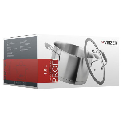Каструля VINZER Profi 89185 (50185)