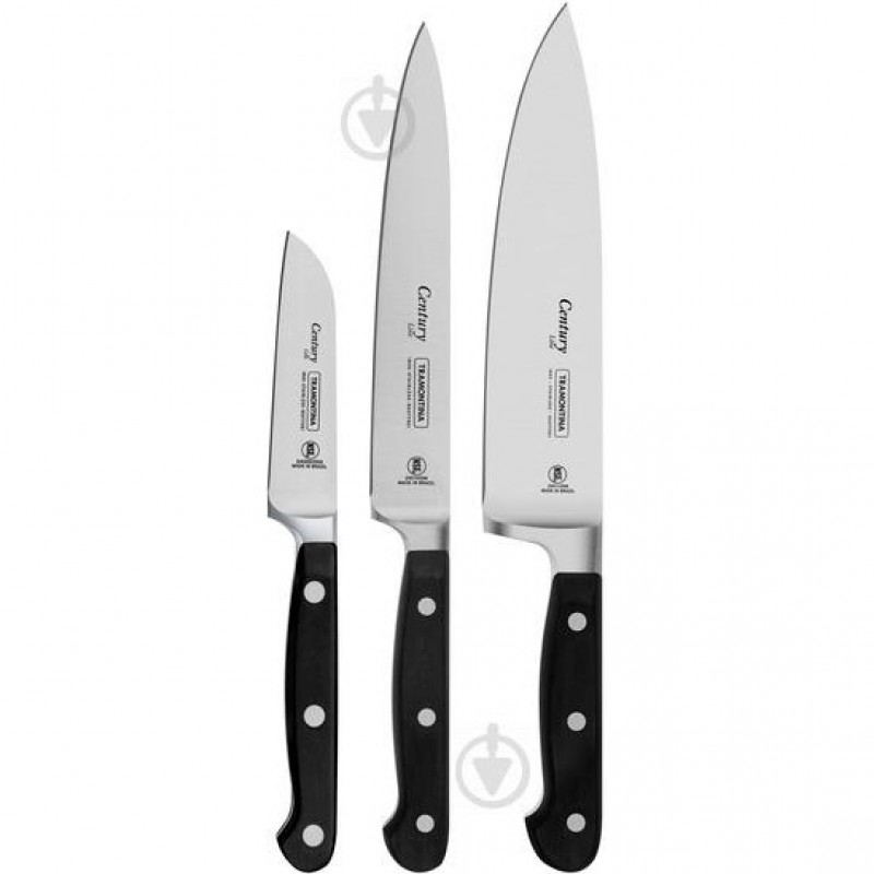 Набір ножів з 3 предметів Tramontina Century 24099/037