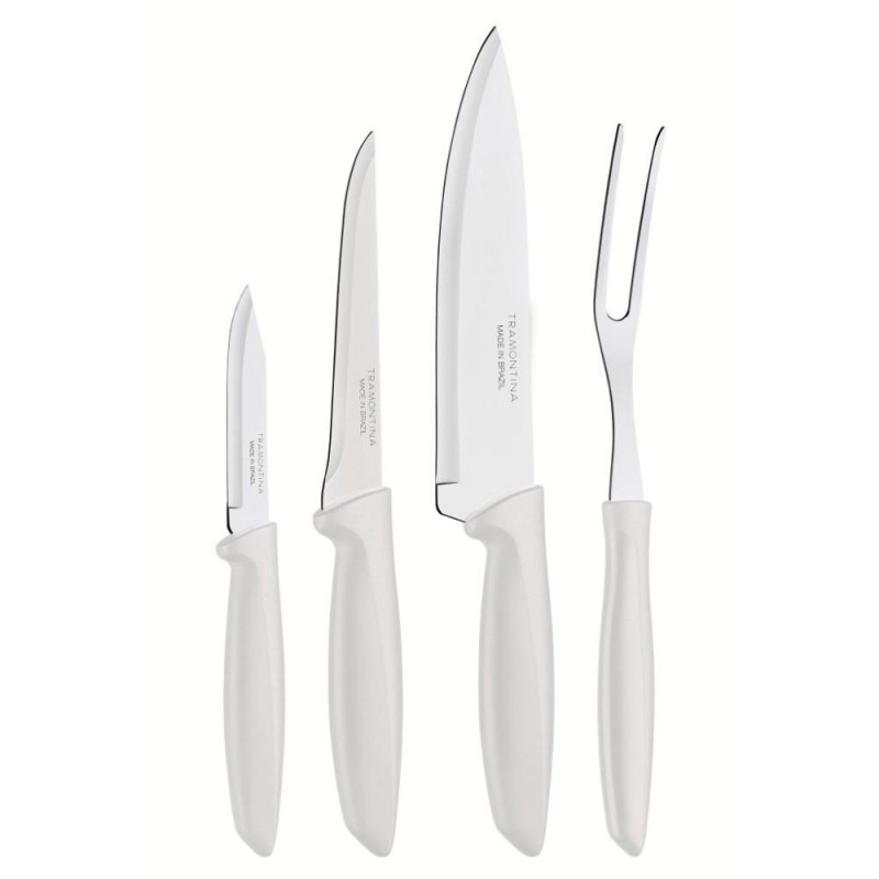 Набір ножів з 4 предметів Tramontina Plenus White (23498/331)