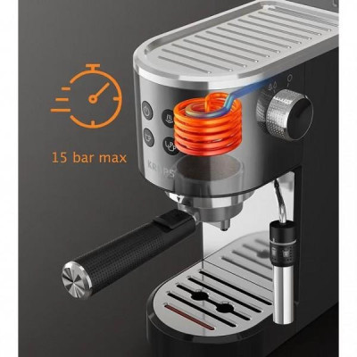 Рожкова кавоварка еспресо Krups Virtuoso+ Pump XP444G10