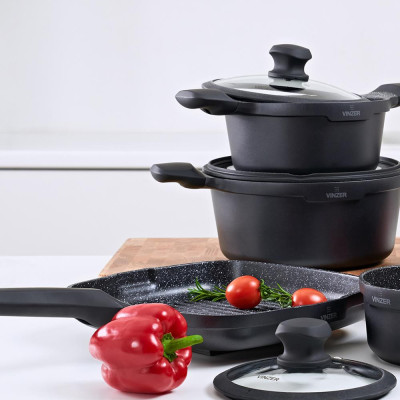 Сковорода-гриль VINZER Kuro Induction Line (50424)